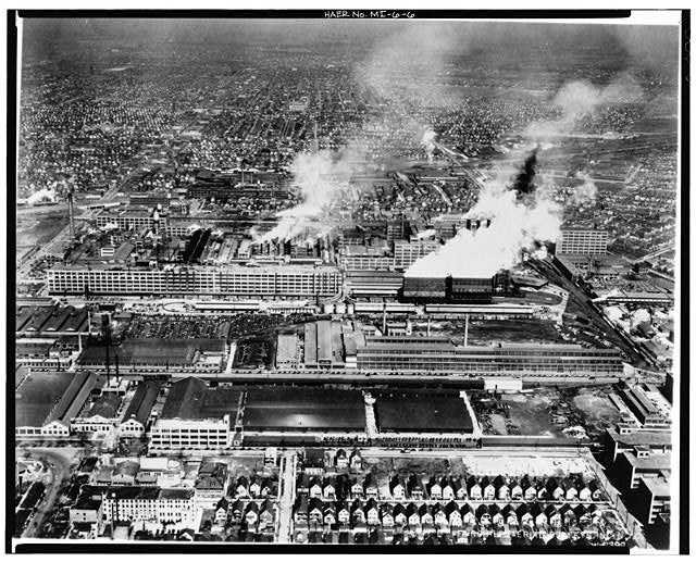 Hamtramck Plant Photos Aerial Views 1920's 1950's
