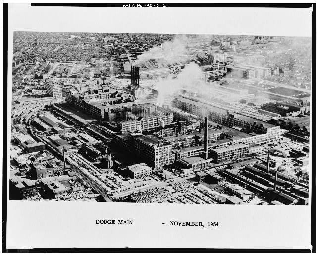 Dodge Hamtramck Plant Aerial View SouthEast 1954
