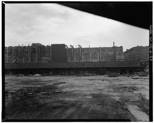 Dodge Hamtramck Factory PANORAMA OF NORTH BROADWAY, 1980 