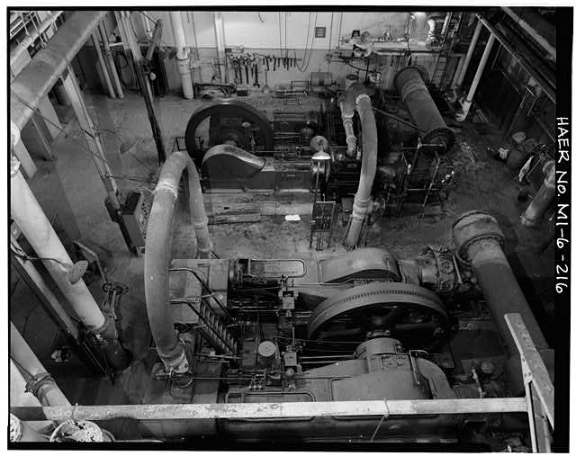 Dodge Hamtramck Plant POWER HOUSE, AIR COMPRESSORS, VIEW EAST, 1980 