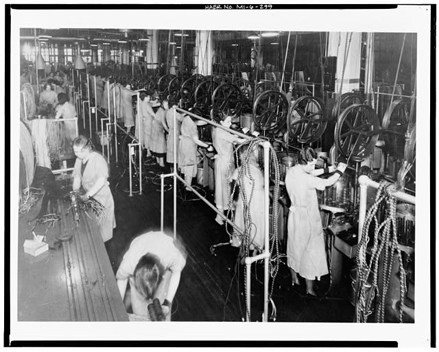 Dodge Hamtramck Plant WIRING ROOM, 1934